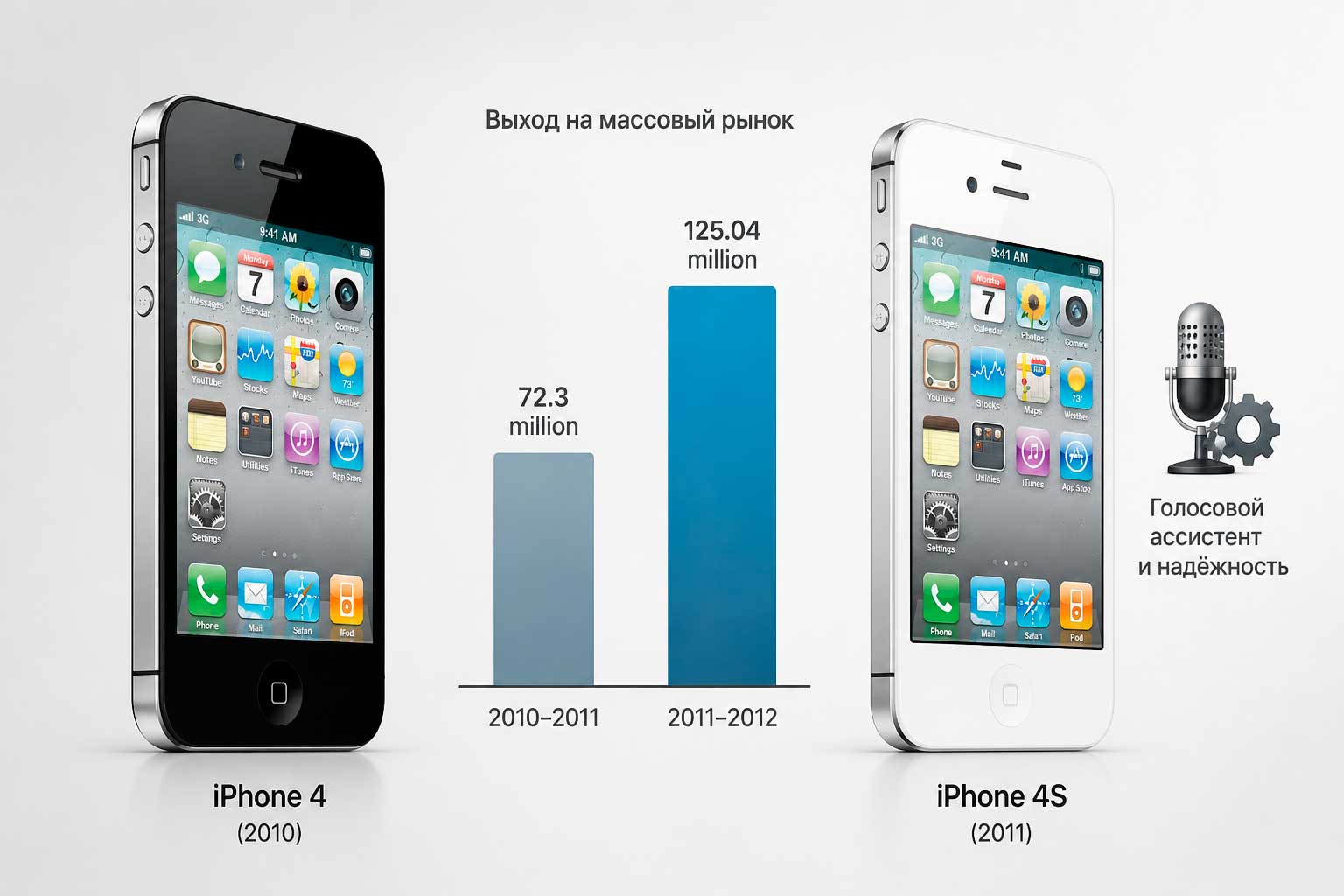 Увеличение популярности iPhone