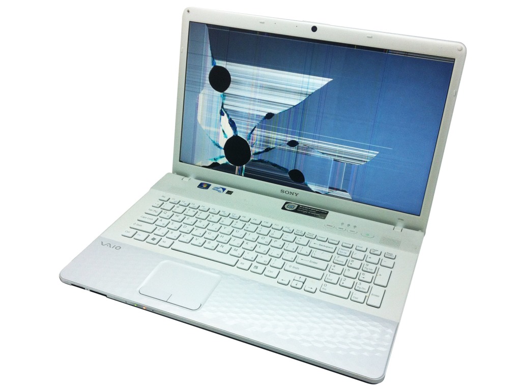 Разбитая матрица ноутбука Sony Vaio