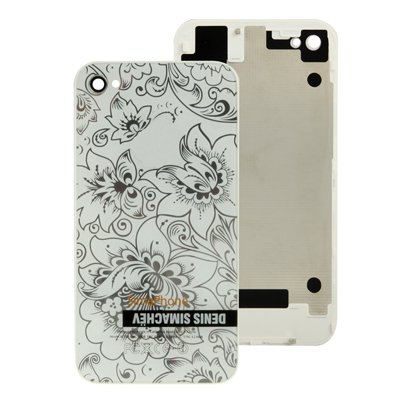 Белая крышка Дениса Симачева на iPhone 4, 4S