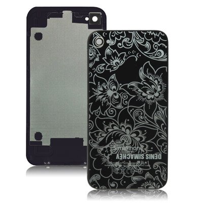 Черная крышка Дениса Симачева для iPhone 4, 4S
