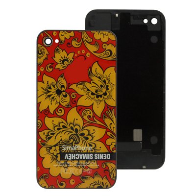 Крышка под хохлому от Дениса Симачева на iPhone 4, 4S