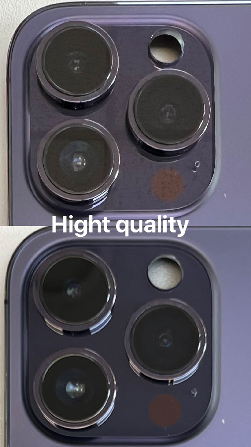 Качественная замена стекла камеры iPhone 14 Pro