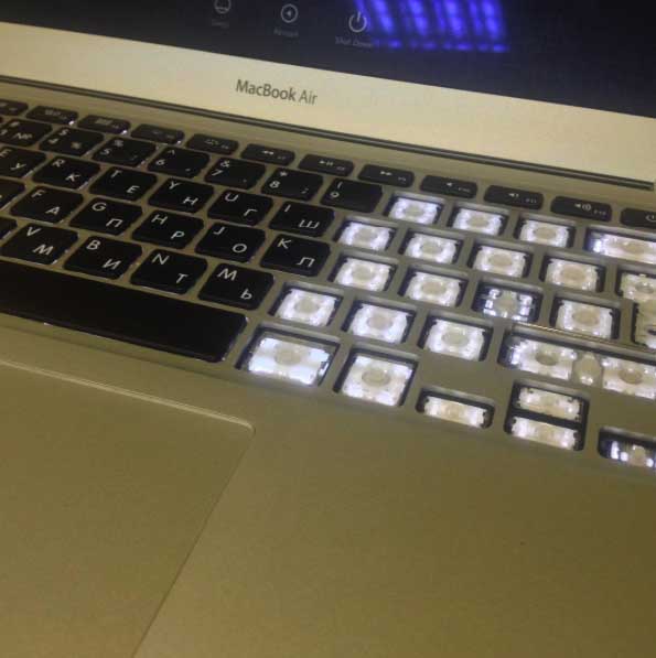 Замена клавиатуры на MacBook Air